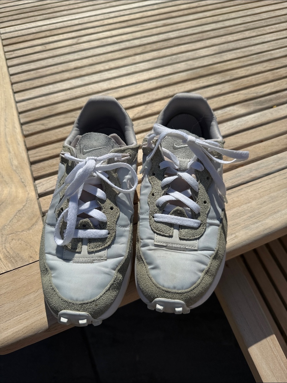 Nike Fontanka Waffle Gray and White Casual Sneakers